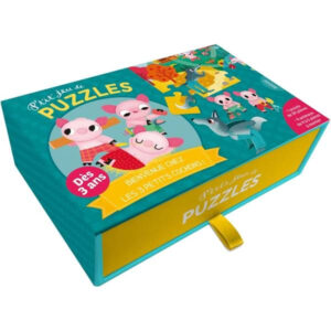 Auzou Puzzle 3 Świnki z przestrzennymi zwierzątkami 56499