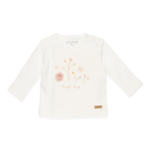 Little Dutch T-shirt z długim rękawem Flowers Natural 62cm CL21021700