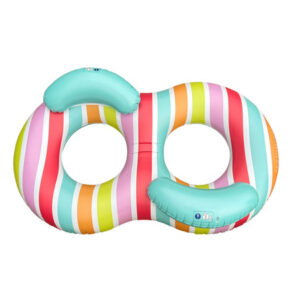 The Swim Essentials Podwójne koło do pływania 190 cm Rainbow 2023SE502