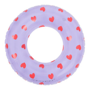 The Swim Essentials Koło do pływania 55 cm Lila Hearts