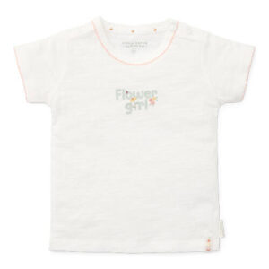Little Dutch T-shirt z krótkim rękawem Off White Flower Girl - 98 CL24021118
