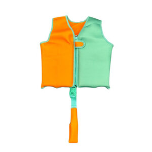 The Swim Essentials Kamizelka do nauki pływania dla dzieci 19-30 kg Orange Green Colourblocking 2023SE510