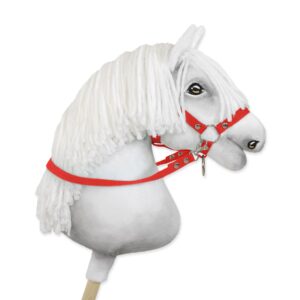 Wodze dla konia Hobby Horse – czerwone