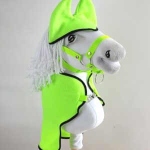 Zestaw dla Hobby Horse A4: derka + nauszniki – neon green