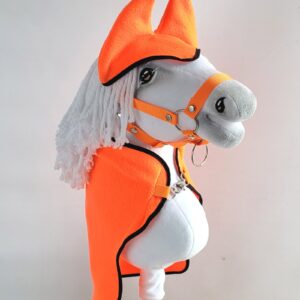 Zestaw dla Hobby Horse A4: derka + nauszniki – neon orange
