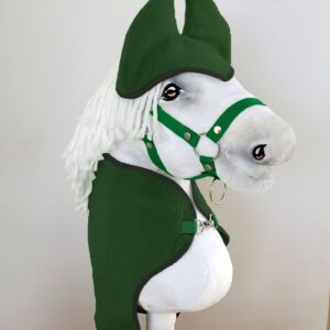 Zestaw dla Hobby Horse A3: derka + nauszniki – zielony