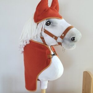 Zestaw dla Hobby Horse A4: derka + nauszniki – rudy