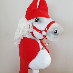 Zestaw dla Hobby Horse A4: derka + nauszniki – czerwony