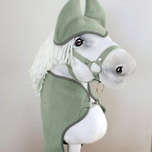 Zestaw dla Hobby Horse A4: derka + nauszniki – szałwia