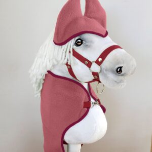 Zestaw dla Hobby Horse A4: derka + nauszniki – jagodowy