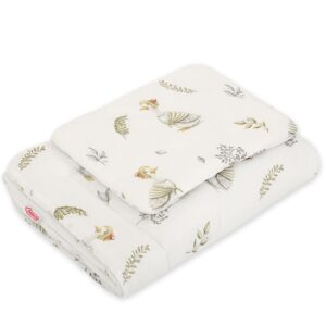 Komplet pościeli dla niemowląt z wypełnieniem 2-cz 75x100cm NEWBORN - Gąski